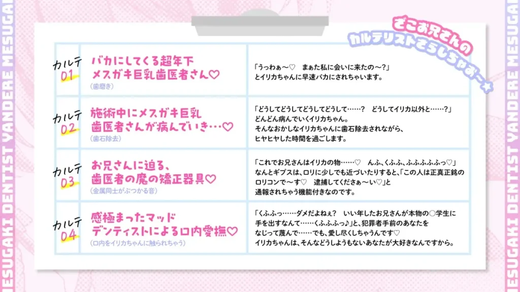 ゼロ距離で過激な罵倒を浴びせかけながら、特製ギプスで身動きを封じた男に【ASMR】による口内洗浄アクションを強行する具体的な加虐風景。 - Dominant female character executing clinical mouth-cleaning movements to enforce absolute psychological obedience in an ASMR track.